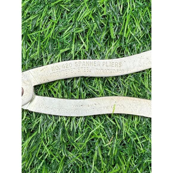Vintage K-D MFG Co. No. 420 Lock Ring Collar Spanner Pliers - Picture 3 of 5
